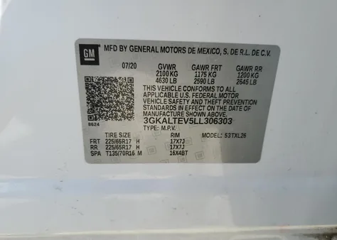 3GKALTEV5LL306303